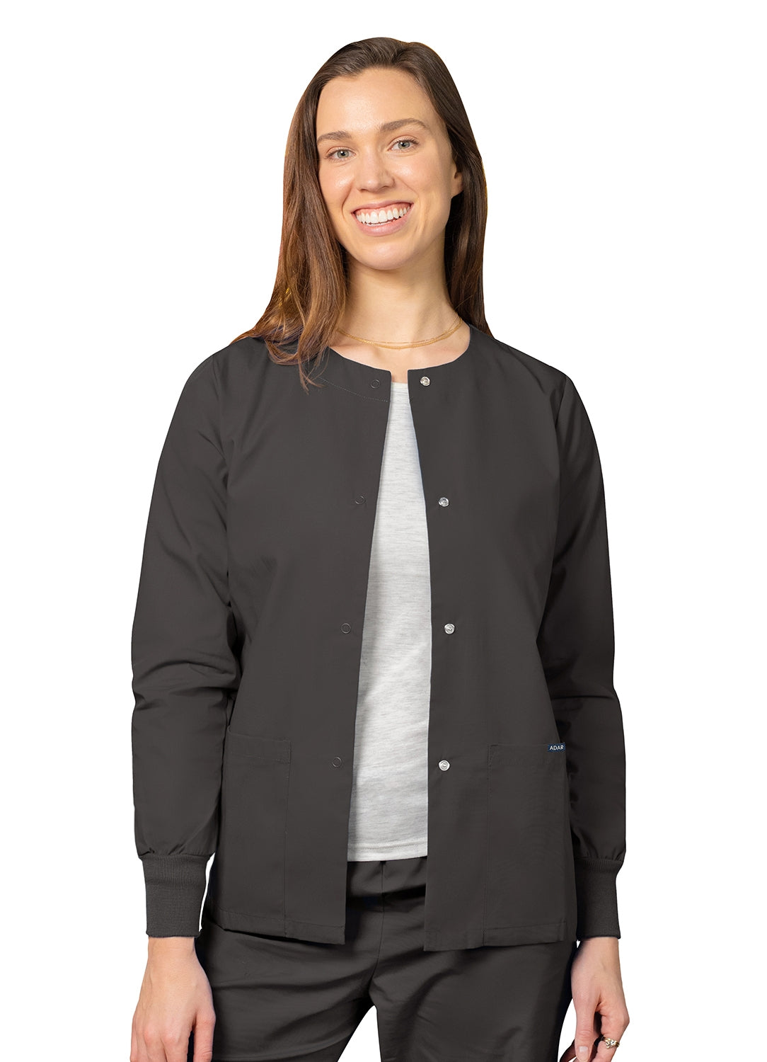 Chaqueta quirúrgica unisex con cierre frontal a presión universal Adar en liquidación