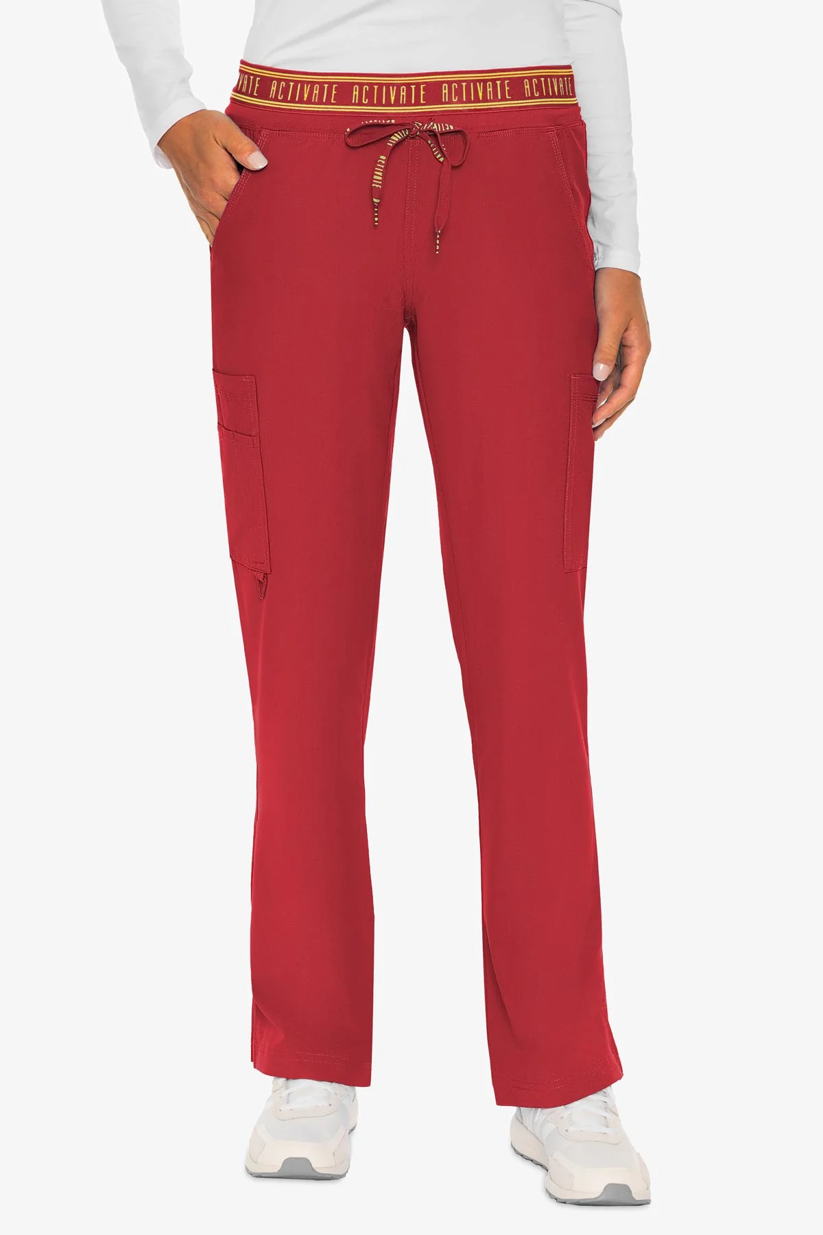 Pantalones de trabajo con bolsillos cargo Activate Tall Yoga de Med Couture en liquidación