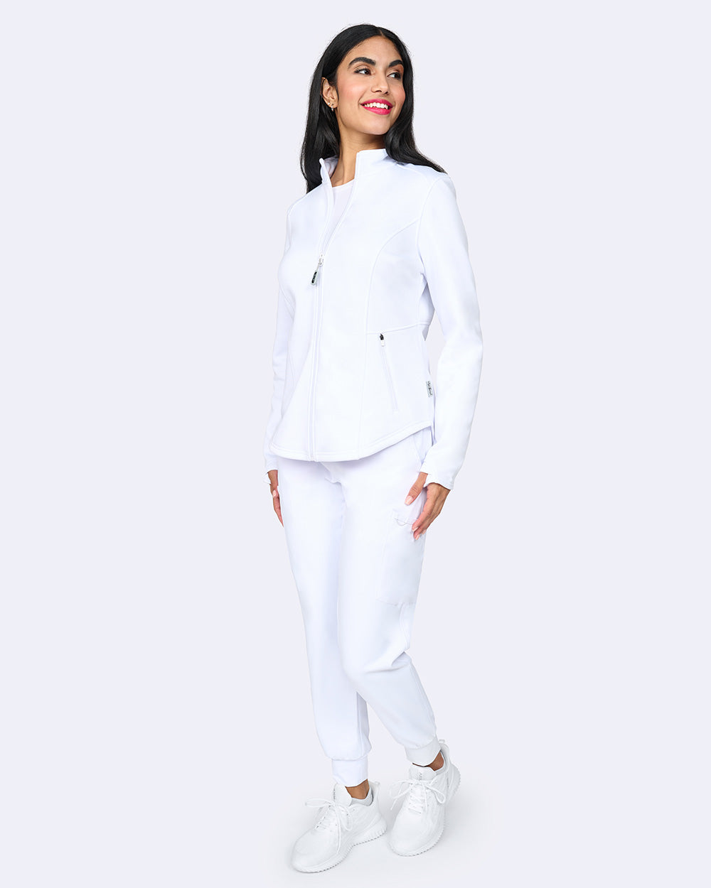 Ava Therese Megan Bonded Fleece Scrub Jacket