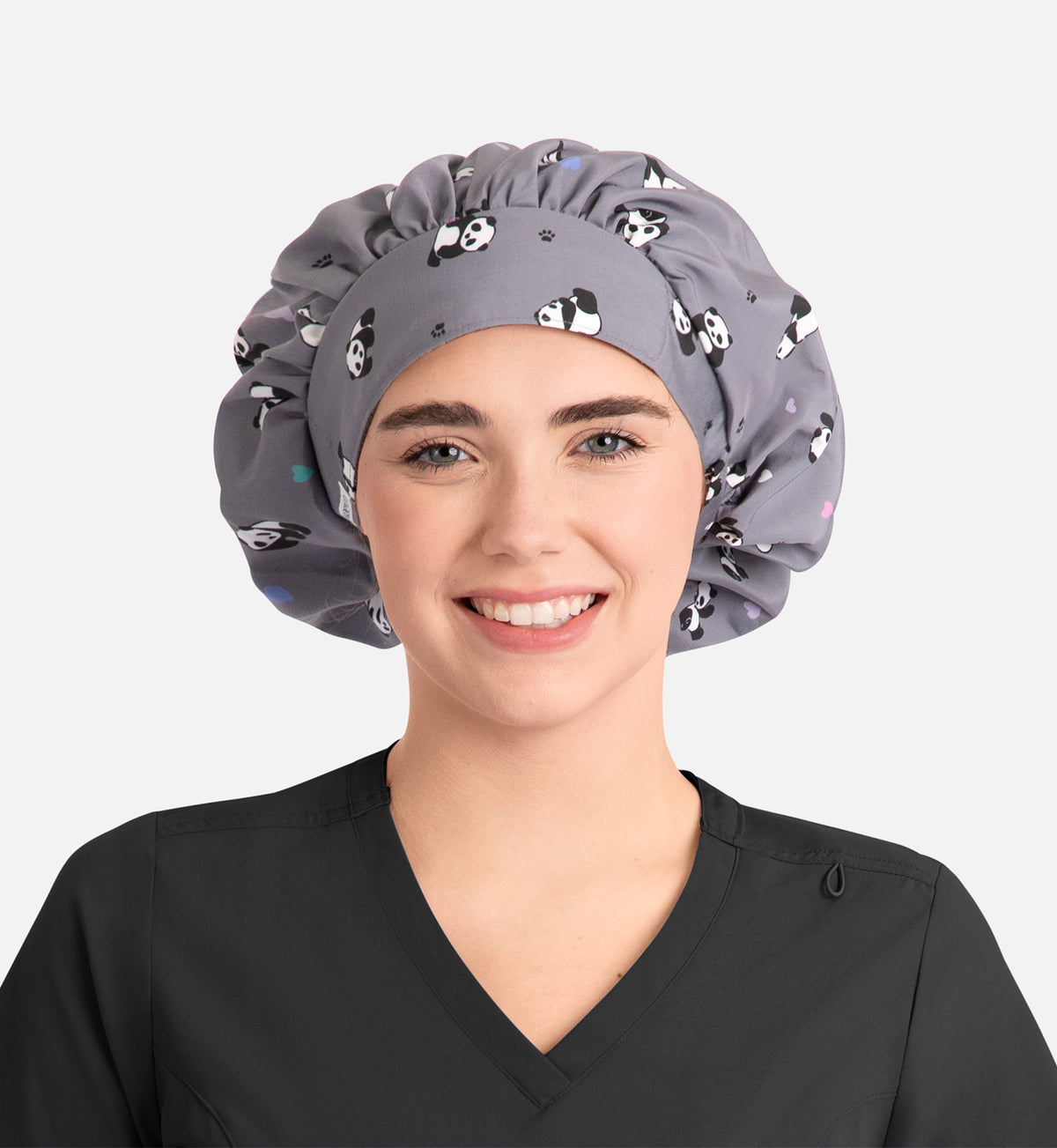 Maevn Unisex Printed Bouffant Scrub Cap