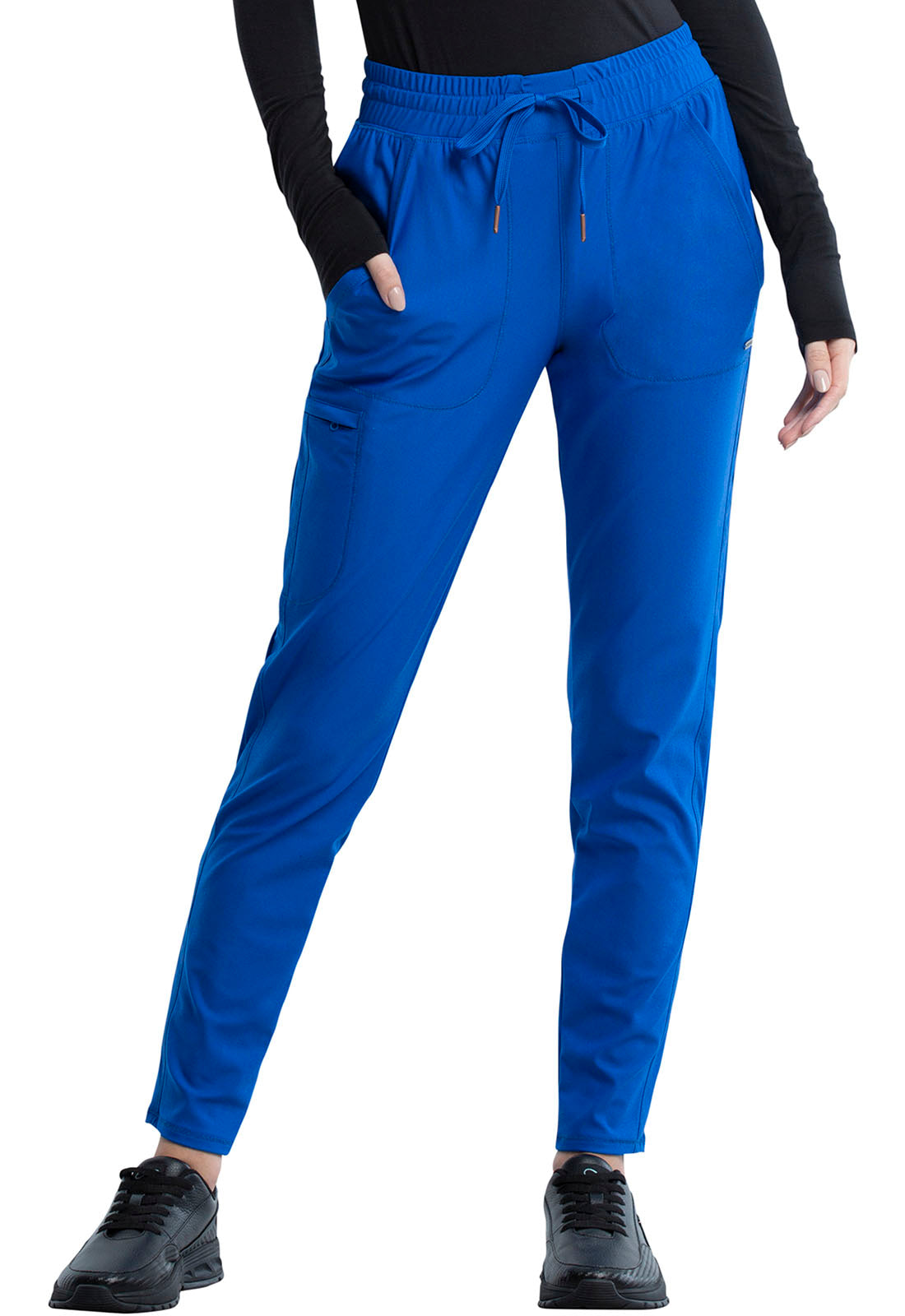 Pantalones médicos de tiro medio con pernera cónica y cordón Cherokee Form