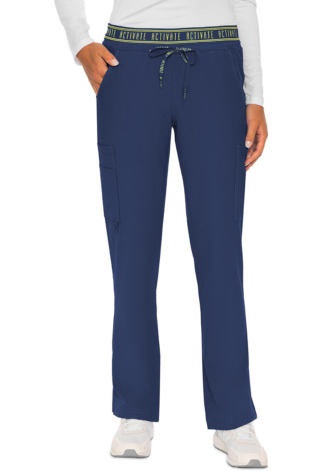 Pantalones de trabajo con bolsillos cargo Activate Tall Yoga de Med Couture en liquidación