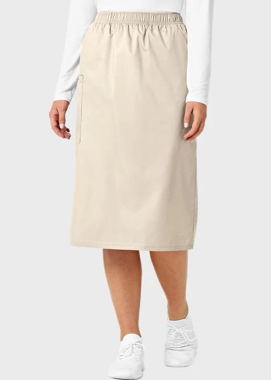 Wink WonderWork Pull-On Cargo Scrub Skirt