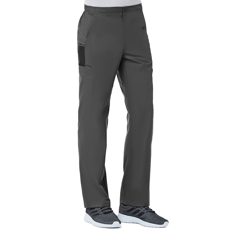 Maevn EON Mens Half Elastic Fly Front 8-Pocket Cargo Scrub Pants