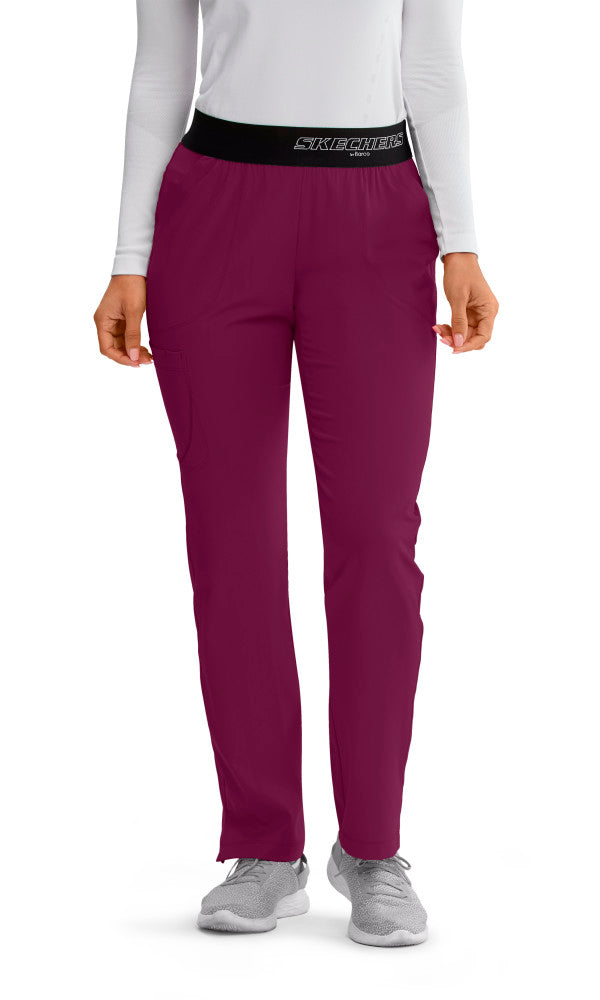 Skechers Vitality Elastic Logo Waistband Scrub Pants
