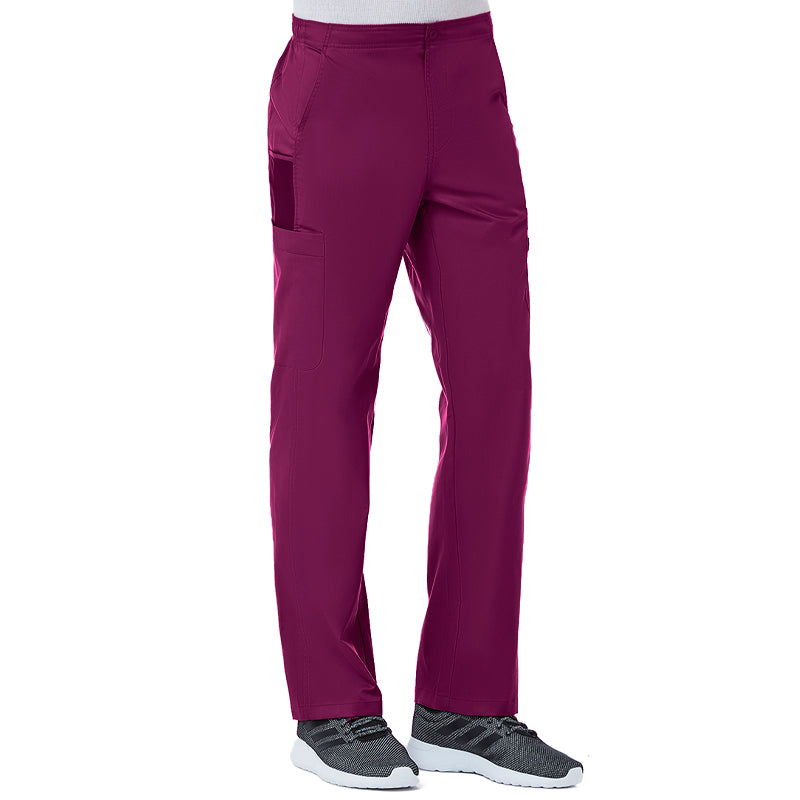Maevn EON Mens Half Elastic Fly Front 8-Pocket Cargo Scrub Pants