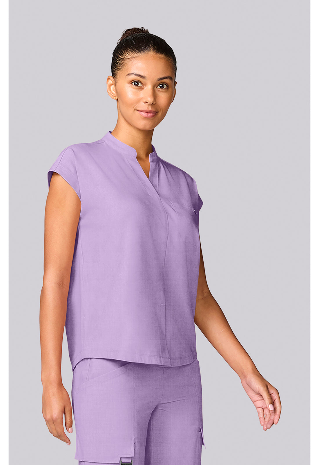 Healing Hands Quest Blythe Mandarin Collar Scrub Top