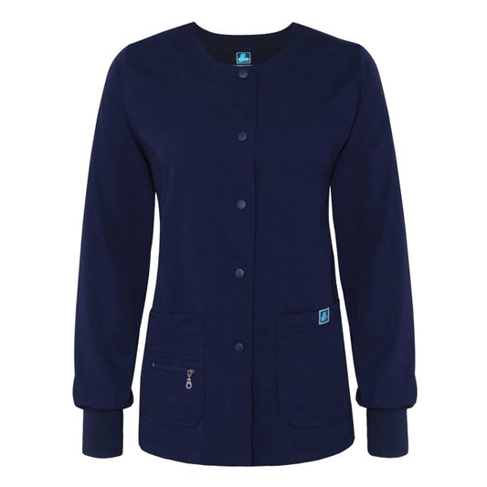 Clearance Adar Indulgence Multi-Pocket Warm-Up Scrub Jacket