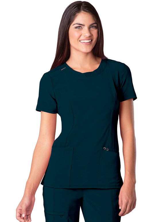 Cherokee Infinity Round Neck Scrub Top
