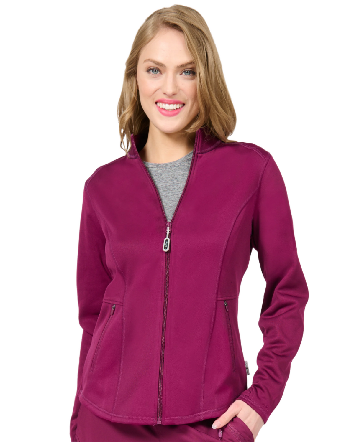 Ava Therese Megan Bonded Fleece Scrub Jacket