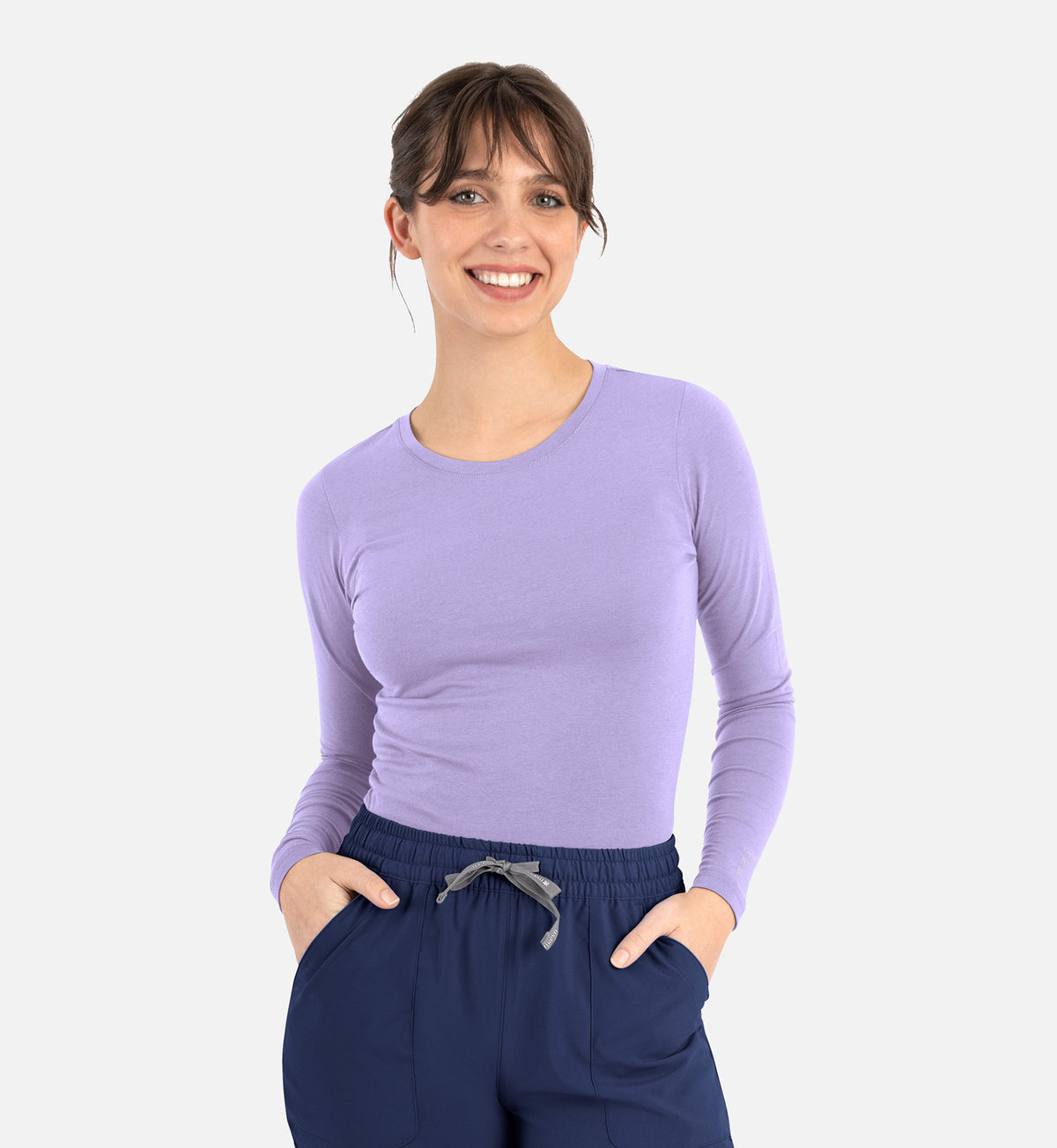 Camiseta básica de manga larga Bestee para uso médico