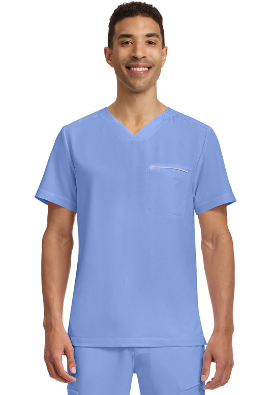 Healing Hands 360 Mens Spencer 1-Pocket Tuck In Scrub Top