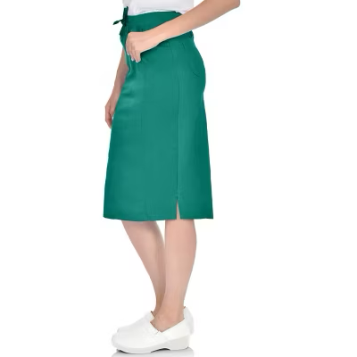Medichic Debra Drawstring Knit Waist Scrub Skirt