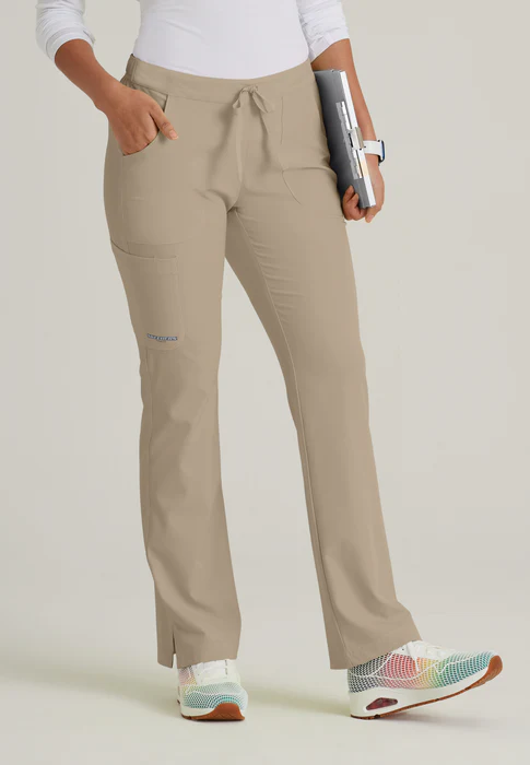 Skechers Reliance 3-Pocket Mid Rise Straight Leg Cargo Drawstring Scrub Pants