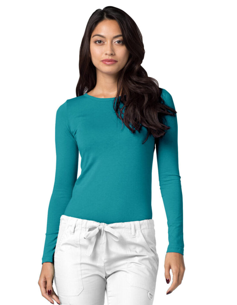 Adar Unisex Long Sleeve Comfort Underscrub Tee Shirt