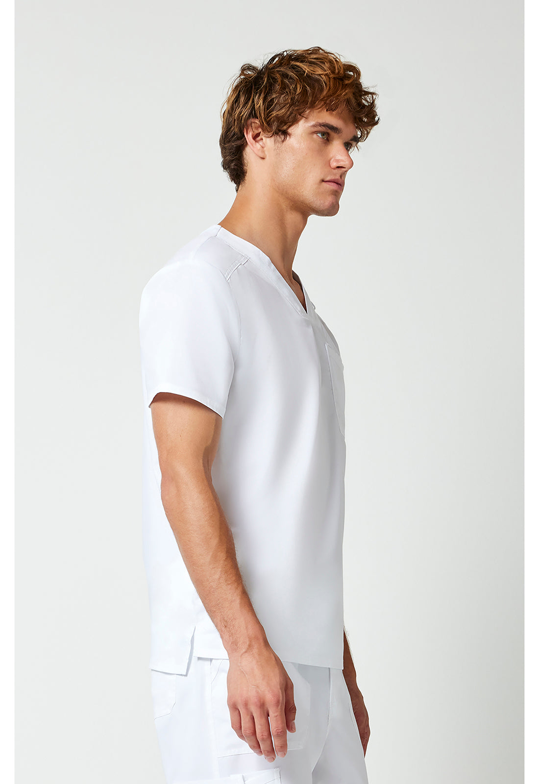 Cherokee Workwear Revolution Mens 1-Pocket Tuck In V-Neck Scrub Top