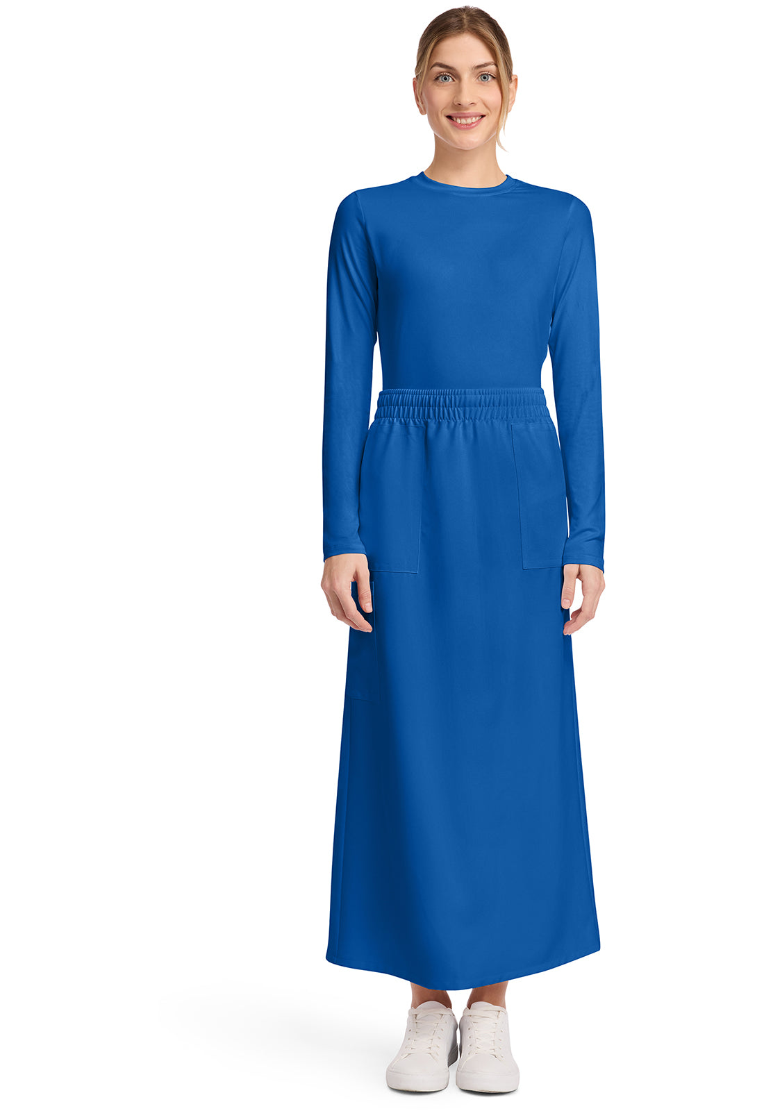 Falda médica Cherokee Workwear Originals Ultra con cintura elástica y 3 bolsillos