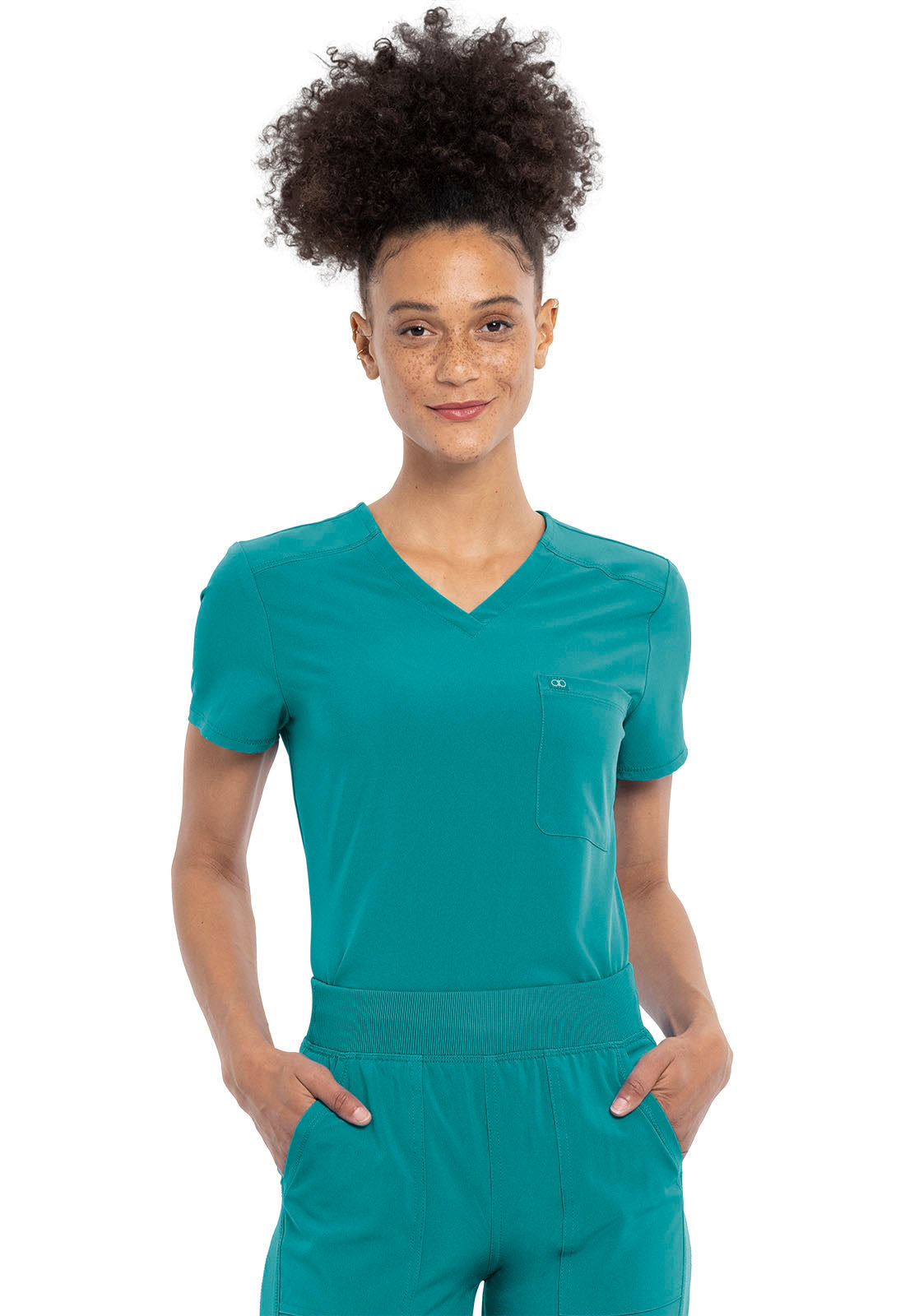 Cherokee Allura V-Neck 1-Pocket Tuck In Scrub Top