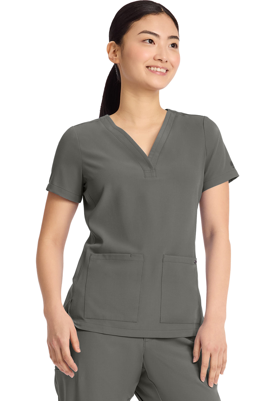 Healing Hands Quest 3-Pocket Y-Neck Scrub Top