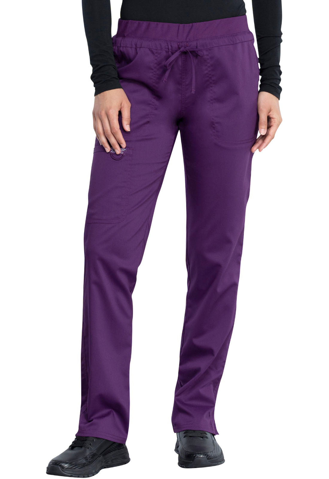 Cherokee Workwear Revolution Mid Rise Tapered Leg Drawstring Scrub Pants