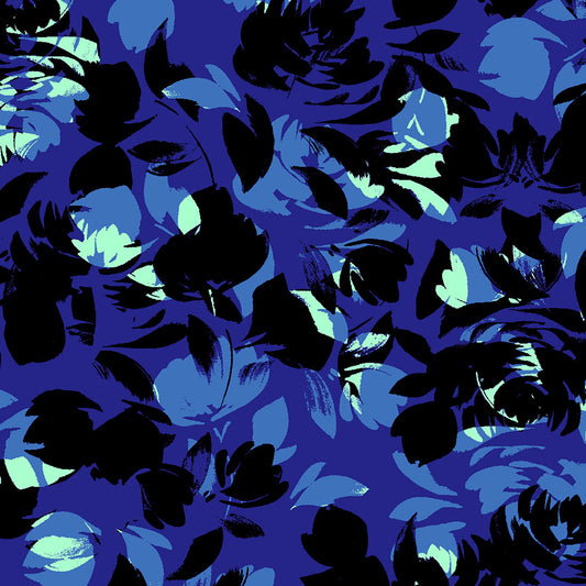 Cherokee Prints Garden Silhouette V-Neck Printed Scrub Top