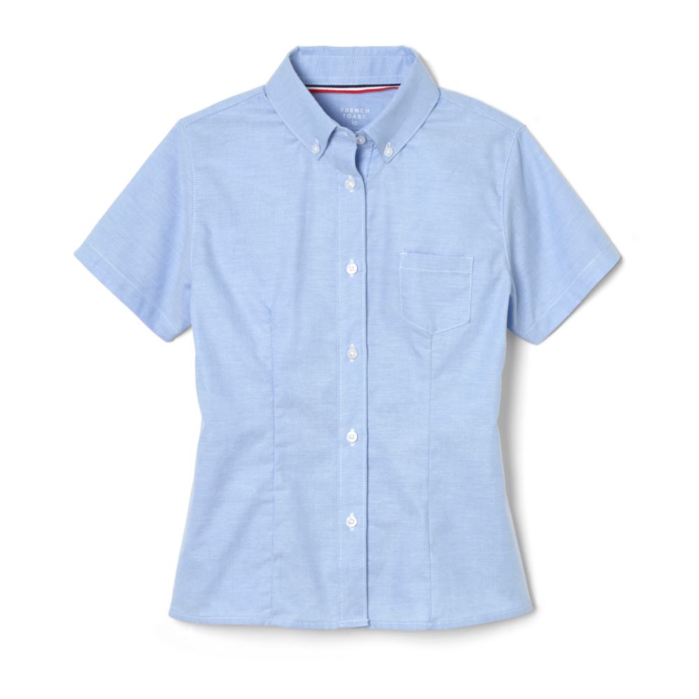 French Toast Girls Short Sleeve Oxford Blouse