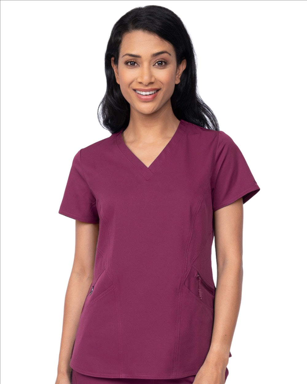Ava Therese Back Knit Scrub Top