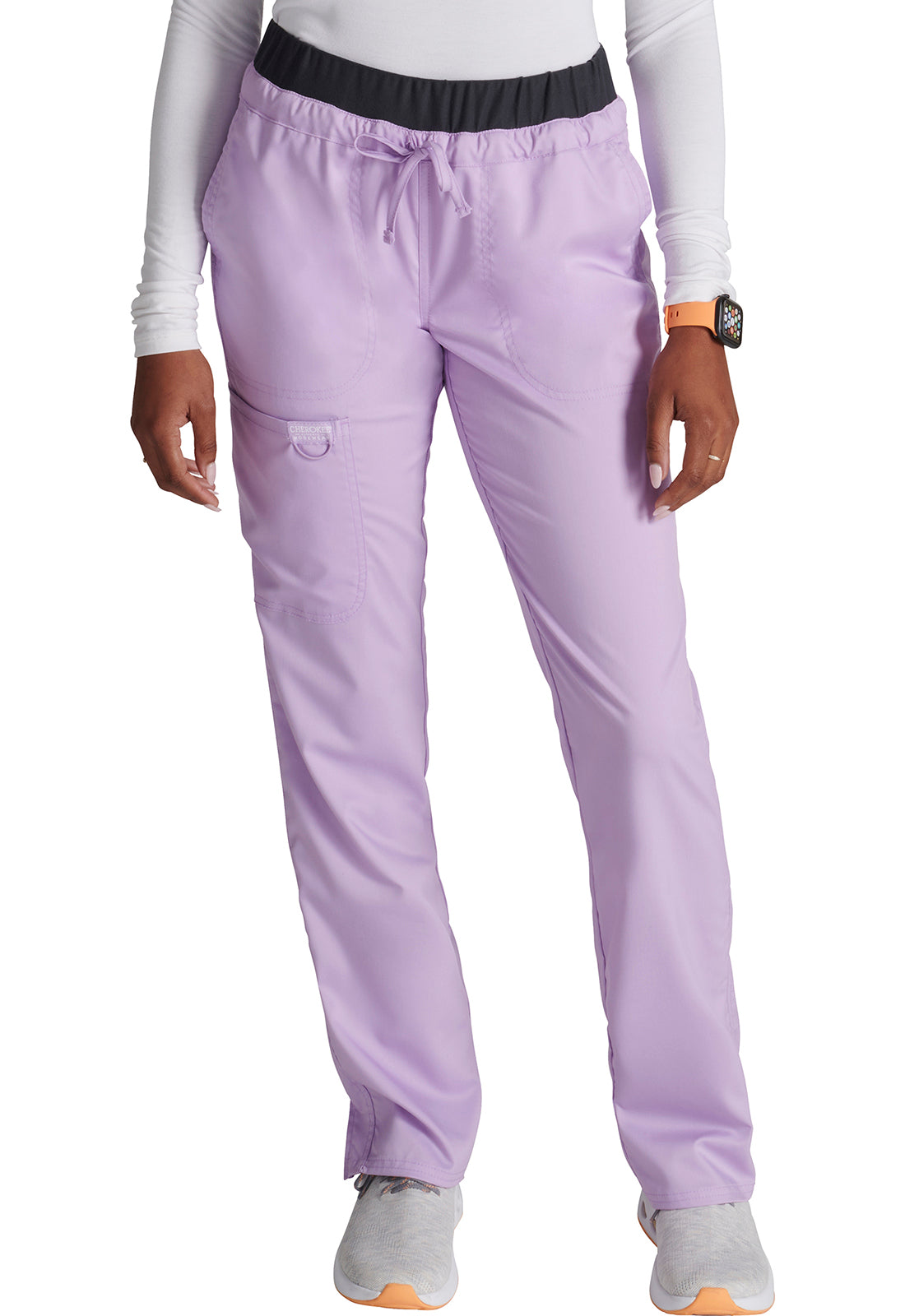 Cherokee Workwear Revolution Mid Rise Tapered Leg Drawstring Scrub Pants