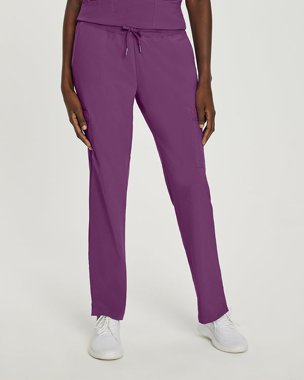 White Cross Fit Comfortable Cargo Scrub Pants