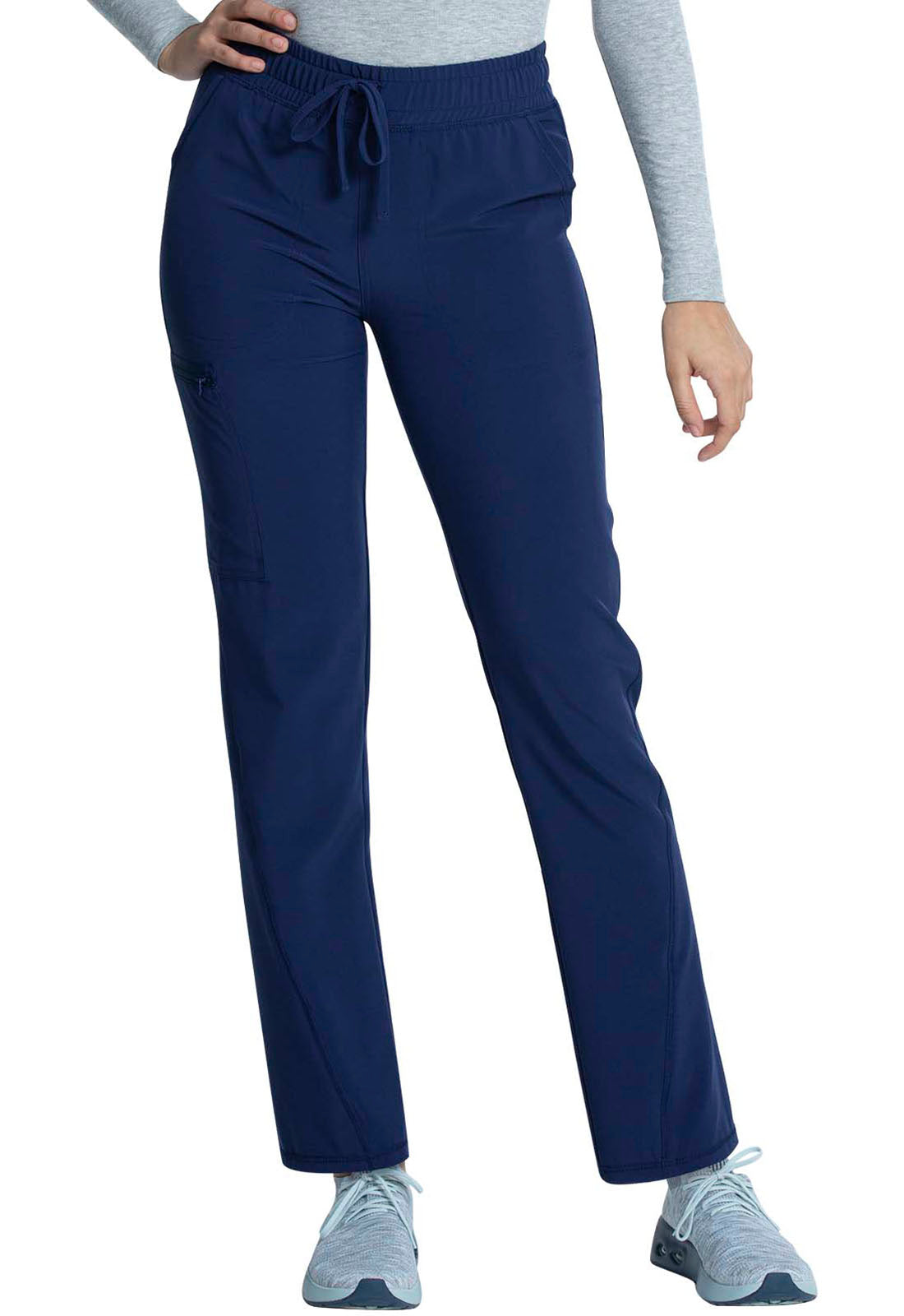 Cherokee Allura Mid Rise Tapered Leg Drawstring Scrub Pants