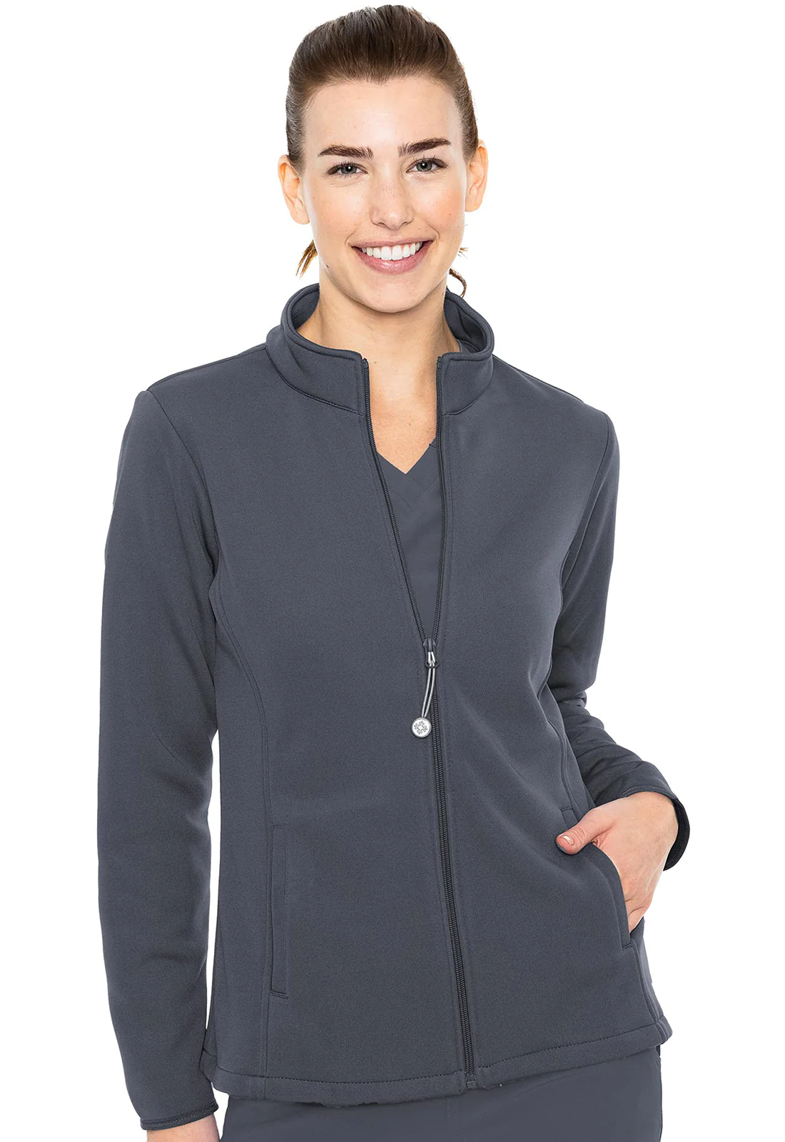Clearance Med Couture Performance Fleece Scrub Jacket