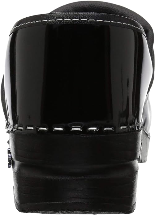Chaussures professionnelles en cuir verni Sanita Black Lindsey