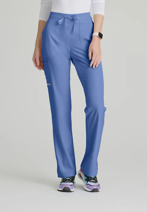 Skechers Reliance 3-Pocket Mid Rise Straight Leg Cargo Drawstring Scrub Pants