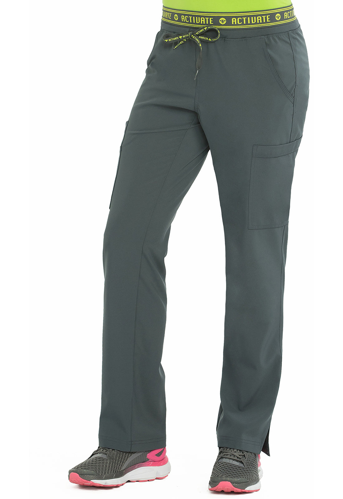 Pantalones de trabajo con bolsillos cargo Activate Tall Yoga de Med Couture en liquidación