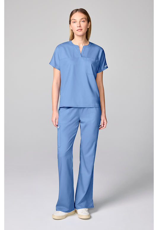 Cherokee Workwear Revolution Mandarin Collar Tuck In Scrub Top