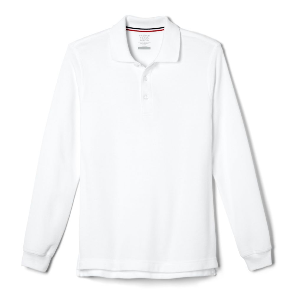 French Toast Boys Long Sleeve Interlock Polo
