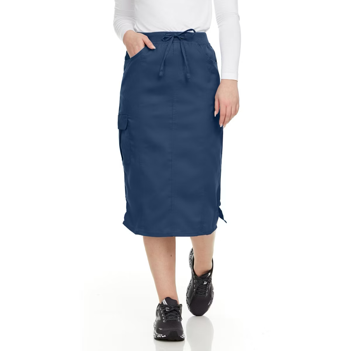 Medichic Debra Drawstring Knit Waist Scrub Skirt
