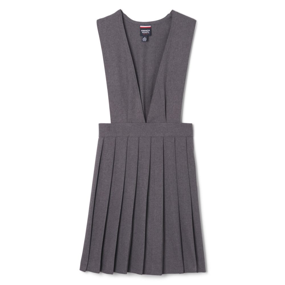 French Toast Jersey plisado con cuello en V para niñas
