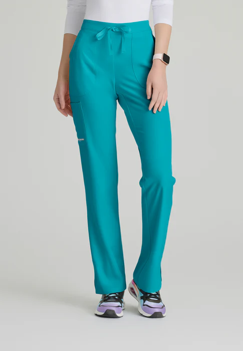 Skechers Reliance 3-Pocket Mid Rise Straight Leg Cargo Drawstring Scrub Pants