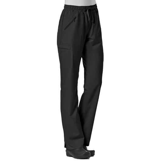 Pantalon de gommage cargo à poches zippées et entièrement élastique Maevn EON Petite