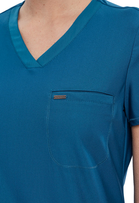 Cherokee Form 1-Pocket Tuck In Scrub Top
