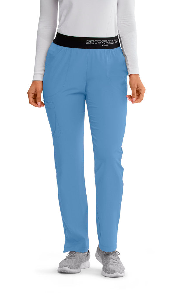 Skechers Vitality Elastic Logo Waistband Scrub Pants