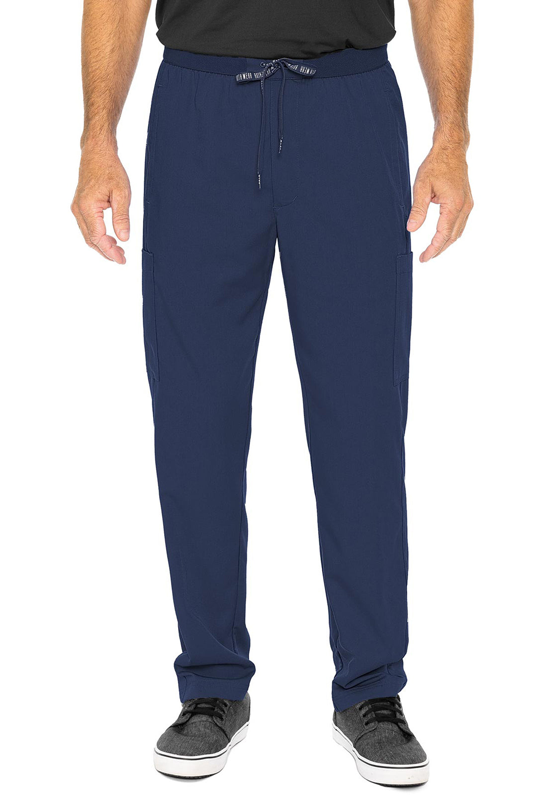 Pantalones médicos de pierna recta con cordón y toque alto para hombre de Med Couture Rothwear Hutton