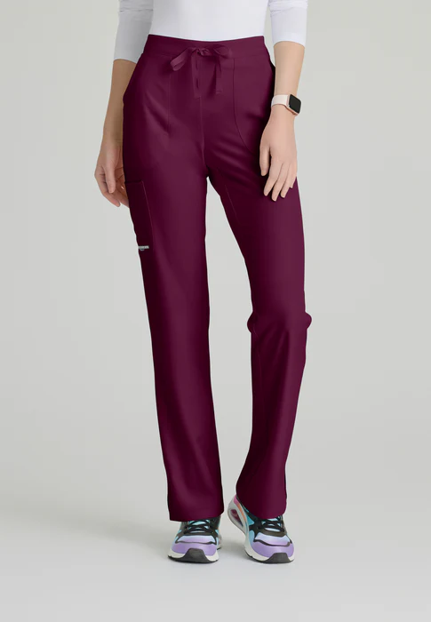 Skechers Reliance 3-Pocket Mid Rise Straight Leg Cargo Drawstring Scrub Pants