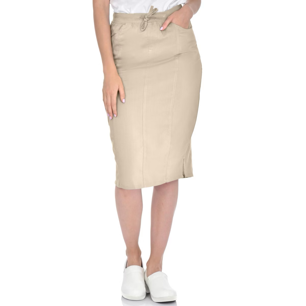 Medichic Debra Drawstring Knit Waist Scrub Skirt