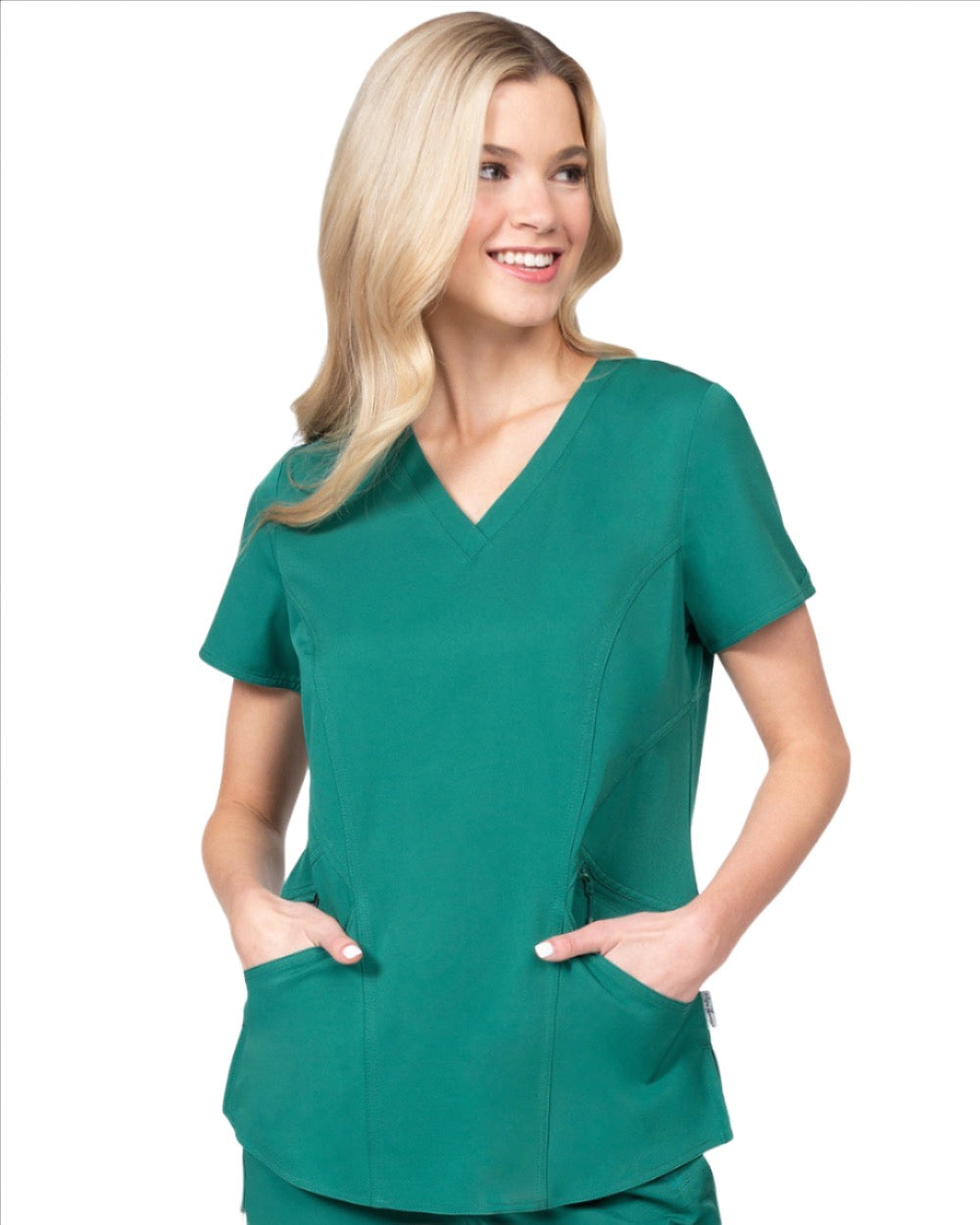 Ava Therese Back Knit Scrub Top