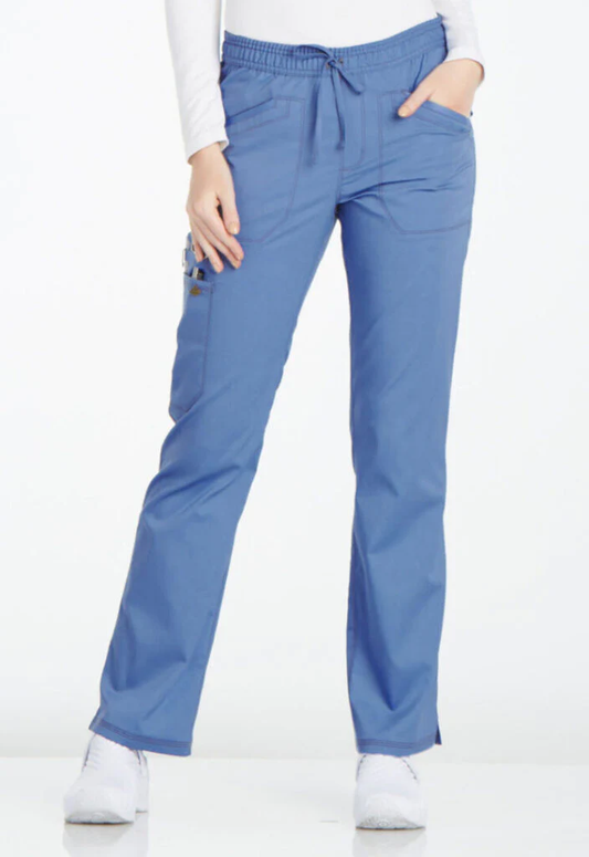 Clearance Dickies Essence Mid Rise Straight Leg Drawstring Scrub Pants