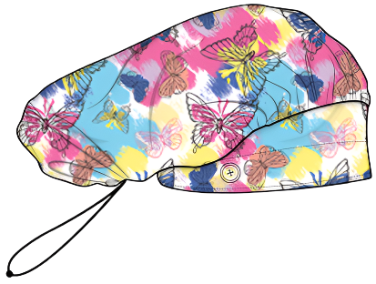 Medichic Helen Printed Bouffant Scrub Cap