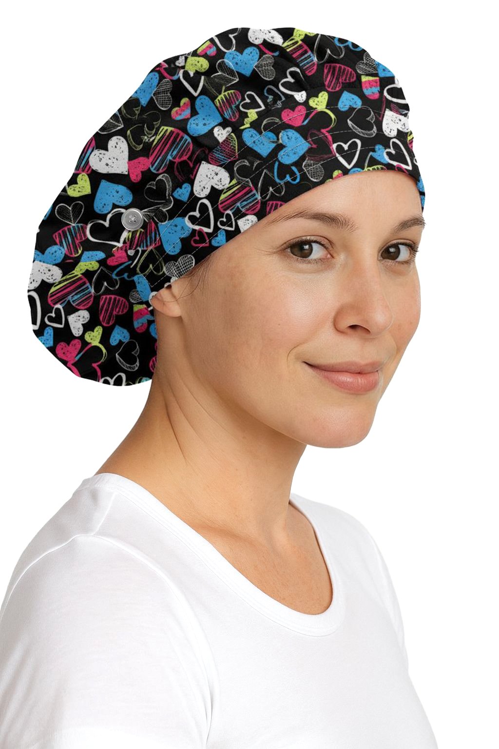 Medichic Helen Printed Bouffant Scrub Cap