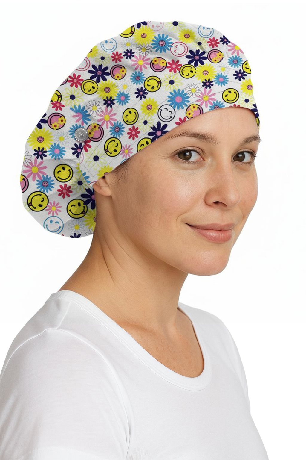 Medichic Helen Printed Bouffant Scrub Cap